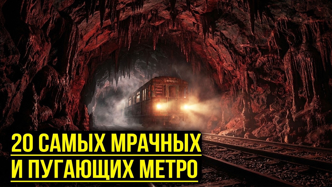 ПОДЗЕМНЫЙ УЖАС: Топ-20 Мрачных и Пугающих МЕТРО которые сводят с ума 😱