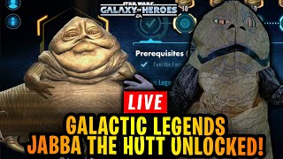 GALACTIC LEGEND JABBA THE HUTT UNLOCK + INITIAL GAMEPLAY TESTING - GREETINGS EXALTED ONE