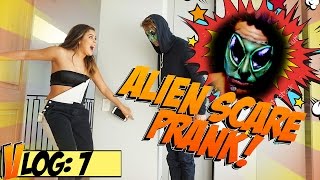 ALIEN SCARE PRANK w/ Jake Paul, Martinez Twins, & Tessa Brooks