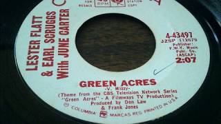 Video thumbnail of "Lester Flatt And Earl Scruggs With June Carter - Green Acres - 45 rpm audio"