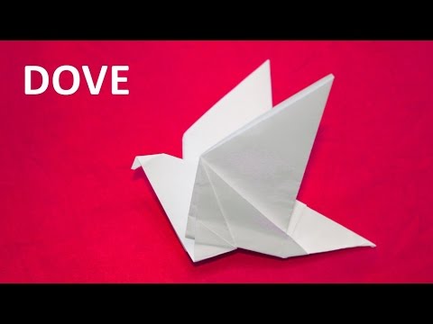How To Make A Paper Dove With Flapping Wings - Origami Tutorial How To Make A Paper Dove With Flapping Wings - Origami Tutorial