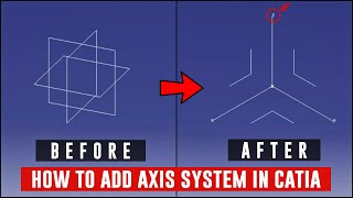 How to add axis system in catia V5 | catia basics for mechanical engineering