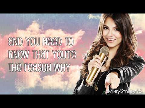 Victorious Cast Ft Victoria Justice You Re The Reason Acoustic With Lyrics