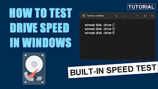 ✨Testing SSD and HDD speed in Windows 11 and 10 via the Сommand Prompt
