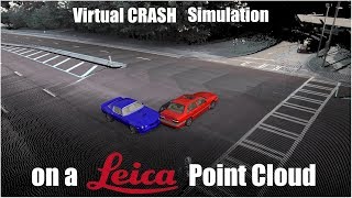 Virtual CRASH 4 Simulation on a Leica Point Cloud | Hidden Terrain Surface screenshot 5