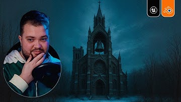 Затонувшая церковь. Blender, Unreal #1