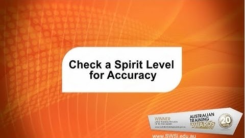 Check a Spirit Level for Accuracy