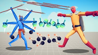 SAITAMA VS SUPER FAST RANGED UNITS | TABS  Totally Accurate Battle Simulator