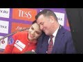 Evgenia Medvedeva and  Brian Orser in kiss and cry FS Rostelecom Cup 2019 Moscow