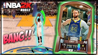 CHAOS DIAMOND STEPH CURRY HIT FROM HALF COURT!! NBA 2K MOBILE GAMEPLAY!!