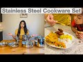 ಸ್ವಲ್ಪ shopping ಜೊತೆ ಹಬ್ಬದ ಊಟ Recipes || Stainless steel cookware set || Holige/ Holige saaru/ Vade