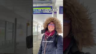 When the trains are getting cancelled in Munich cause of snow 🇩🇪 #munich