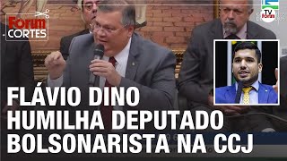 "Não quebre o microfone, por favor”, ironizou Flávio Dino ao lembrar destempero de André Fernandes