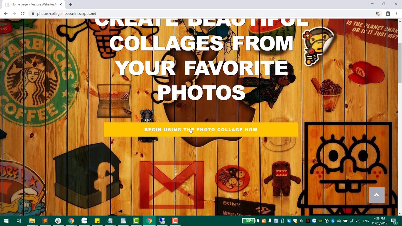 How to create Photo Collage online for Free in Google Chrome
