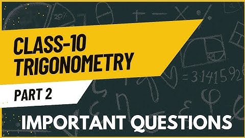 10th Maths TRIGONOMETRY Important Questions Part 2|Important Examples| TN Samacheer| 6.27,6.29