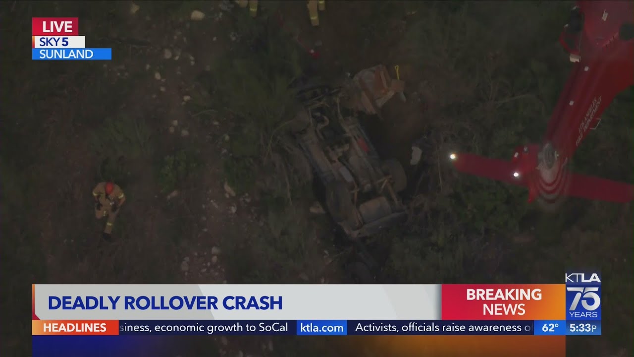 1 killed in rollover crash - YouTube