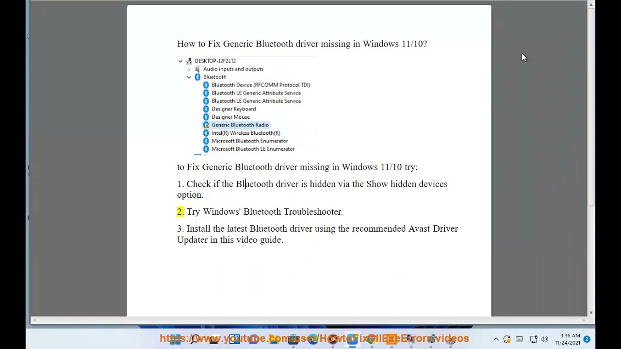 bluetooth le enumerator driver download