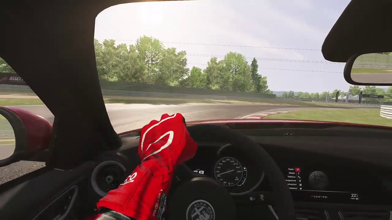 [ON-BOARD] Alfa Romeo Giulia Quadrifoglio - TEST DRIVE Assento Corsa - Magione Circuit