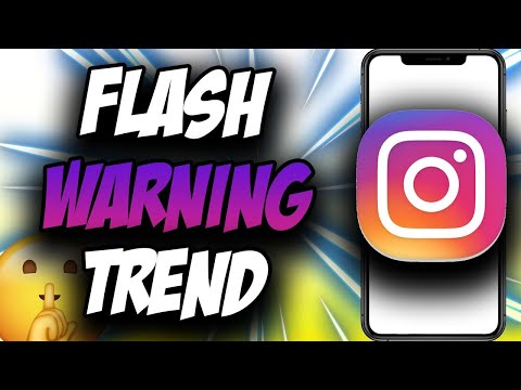 How To Do Flash Warning On Instagram ✅ Flash Warning Trend Tutorial