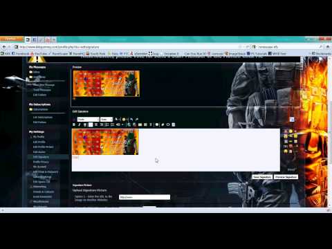 How To Change Your VBulletin 4 Forum Signature