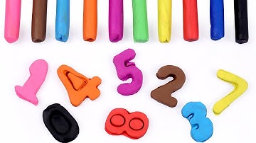Learn Counting Numbers 1 to 10 with Play Doh + More Educational Videos for Kids