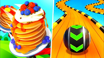 Sky Rolling Ball 3d | Pancake Run - All Levels Gameplay Android,iOS - NEW APK UPDATE