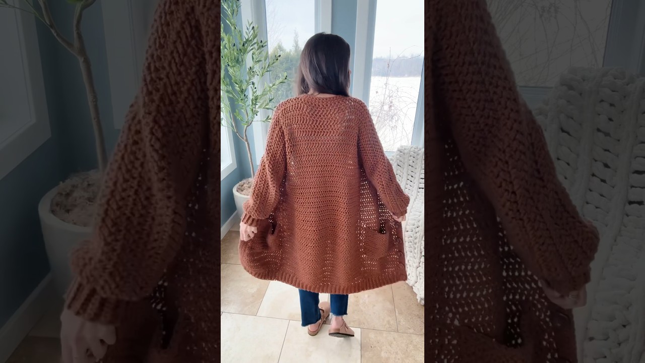 Stunning Crochet Duster Cardigan - Free Pattern + Tutorial 🧶 Make & Do Crew