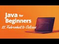 Convert Fahrenheit to Celsius | Java Coding Question | Beginner Friendly | Java for Beginners