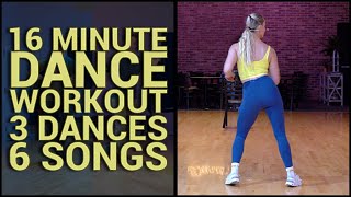 16 Minute Dance Workout - 3 Dances, 6 Songs - Hips, Knees and Footwork