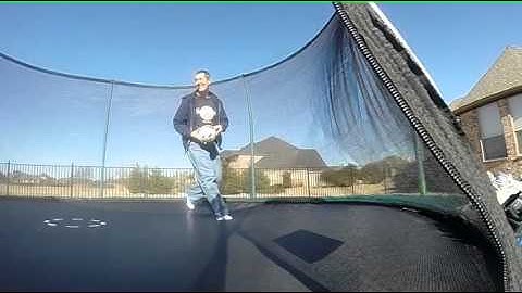 GoPro Hero 3 plus slow motion kid on trampoline