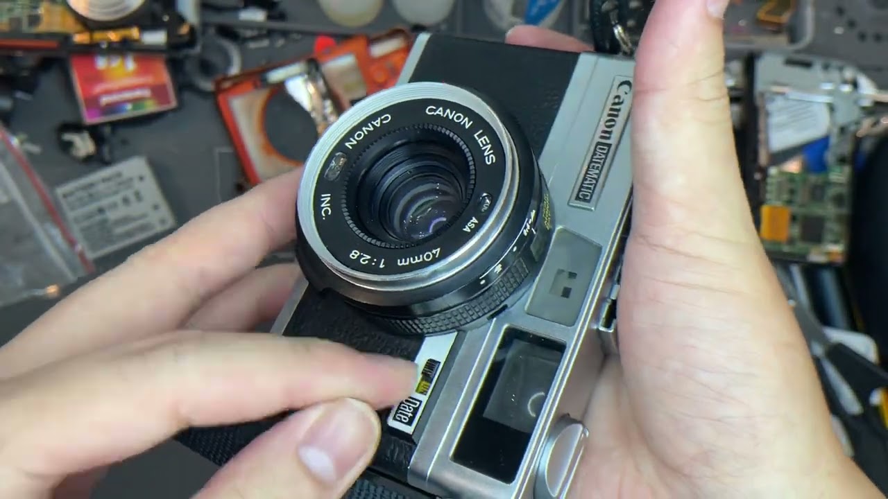 Canon datematic (rangefinder) - YouTube