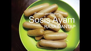 Cara pembuatan Sosis Ayam | Chicken Sausage | Full Proses Pengolahan Sosis Ayam | Resep Sosis Ayam