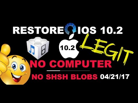 IOS 10.2 को फिर से इंस्टॉल करें !! कोई कंप्यूटर नहीं !! नो शश ब्लब्स !! फर्मवेयर अपडेट करने से बचें !!