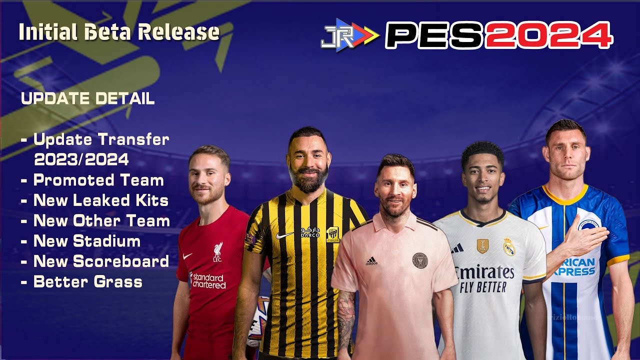 PES 2024 PS2 Summer Transfer, Promoted Teams, New Kits, Beta 1 YouTube