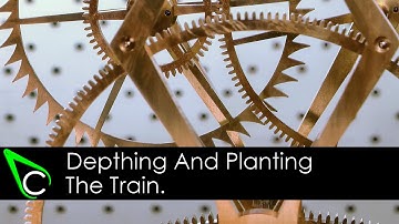 Clockmaking - How To Make A Clock - Part 13 - Depthing And Planting The Train