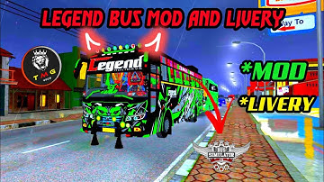 🤩How to Legend Kerala Bus Mod In 🚍 Simulator Indonesia || mod and livery || #bus #business