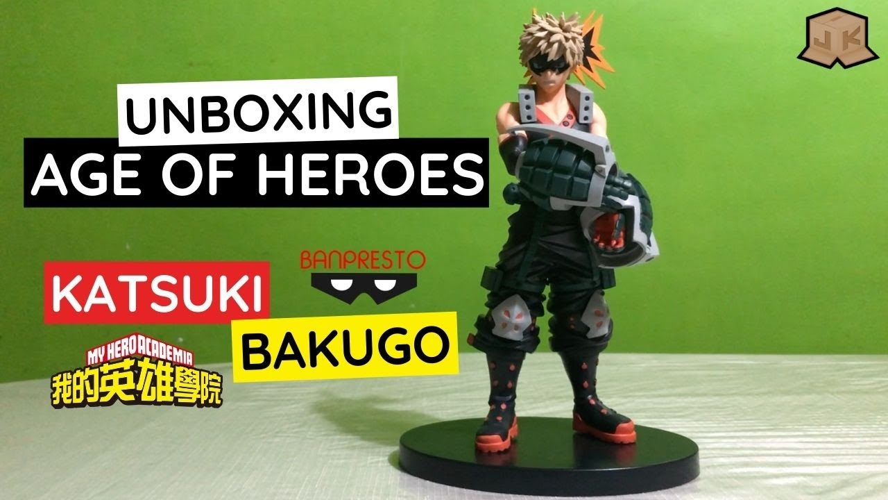 Katsuki Bakugo Age Of Heroes My Hero Academia Banpresto Unboxing Youtube