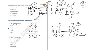 RBI Grade B 2022 |  Memory Based Paper 2021  (Reasoning Part 3 ) | By Anshul Malik