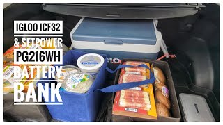 Putting The Igloo Icf32 Fridge To The Test With Setpower's Pg216wh Portable Power Station!
