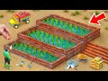 Heavy rain destroys rice fields - DIY science project of 3-storey mini terraced fields with bricks
