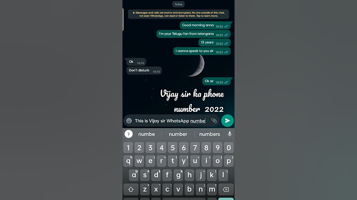 Vijay sir phone number 2022
