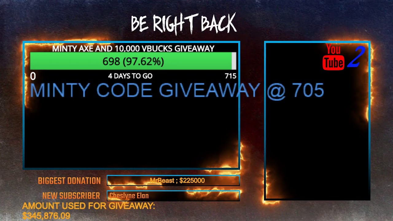 Minty Axe and 10,000 V-Bucks Giveaway 