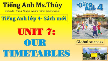 TIẾNG ANH LỚP 4 (SÁCH MỚI)- UNIT 7: OUR TIMETABLES (Lesson 3)