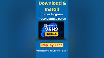 Install Windows 11 25H2 Before Release