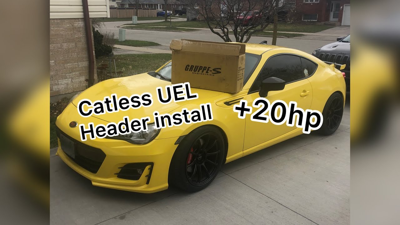 MAKING THE BRZ LOUD!! Gruppe-s UEL header install/sound clips. - YouTube