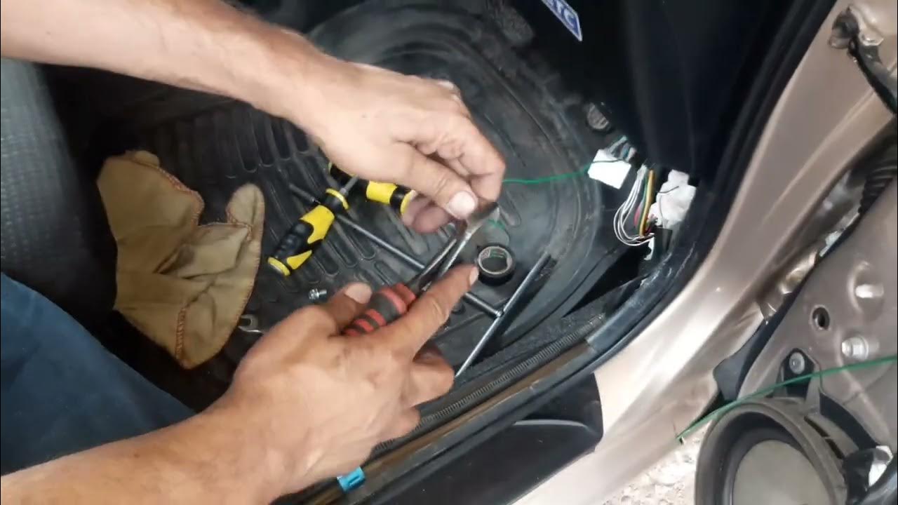 Toyota vitz driver side power window not working problem solution YouTube