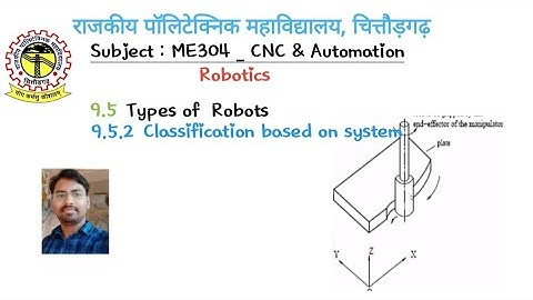 ME304 | Types of robots based on systems | unit 9(9.5.2) | RAMVILASH SINGH | GPC chittorgarh