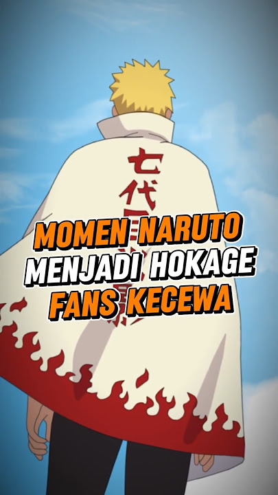 Fans kecewa liat momen Naruto jadi Hokage... #naruto #animeshorts