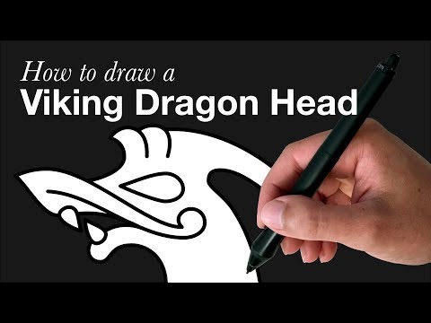 How to Draw a Viking Age Dragon Head — Ringerike Style