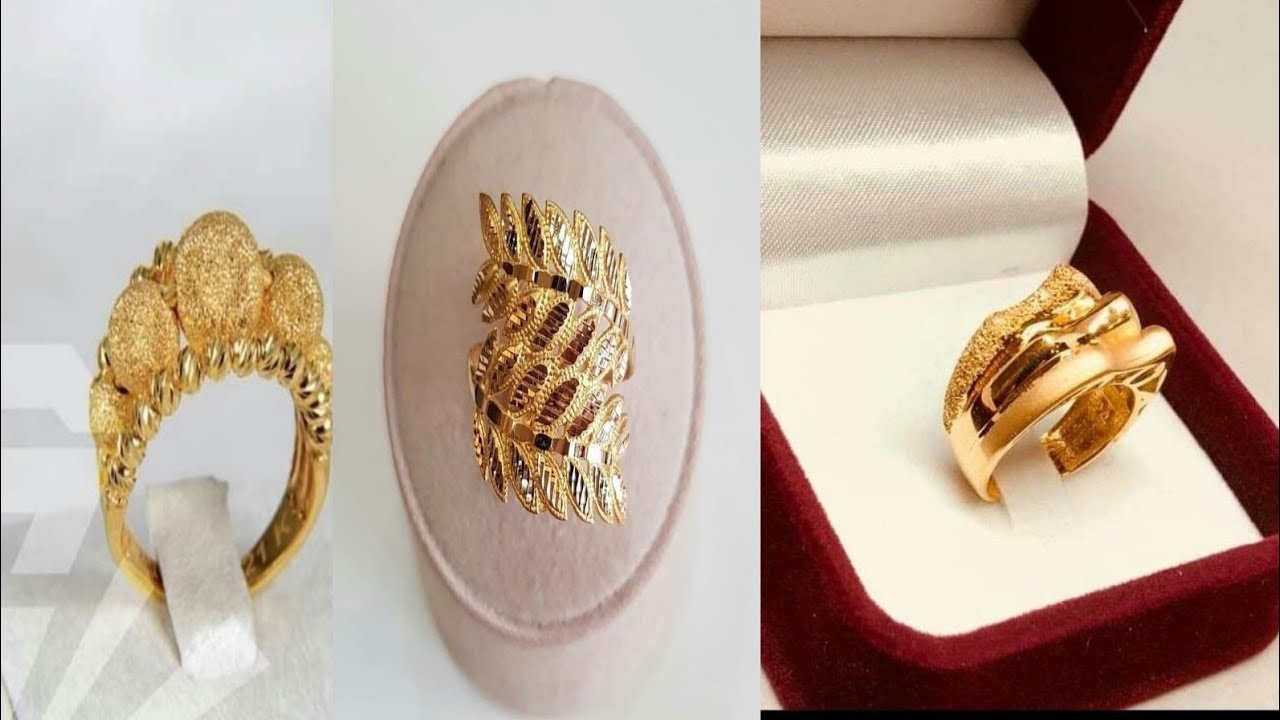 gold top stylish beautiful design rings - YouTube